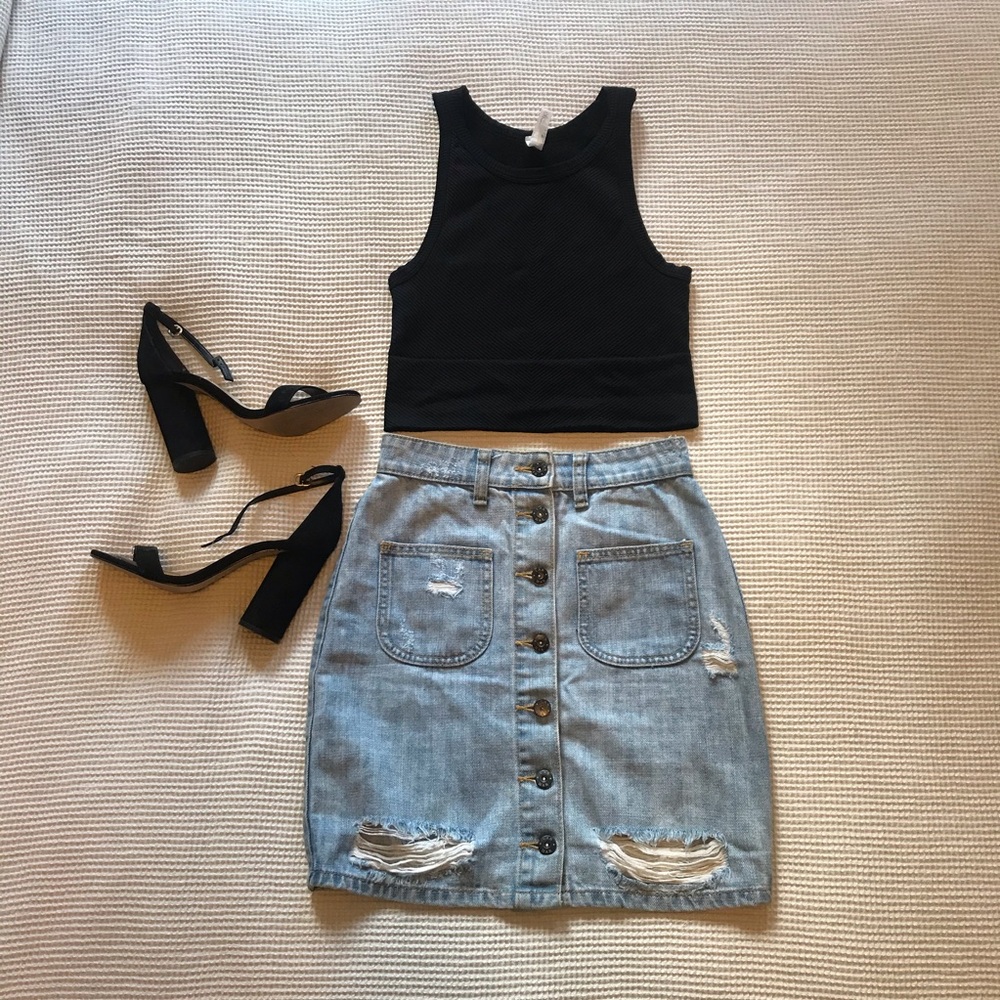 Carmar denim skirt